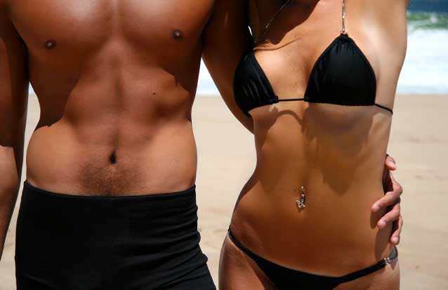 Couple with nice abs from emsculpt in Bay Area